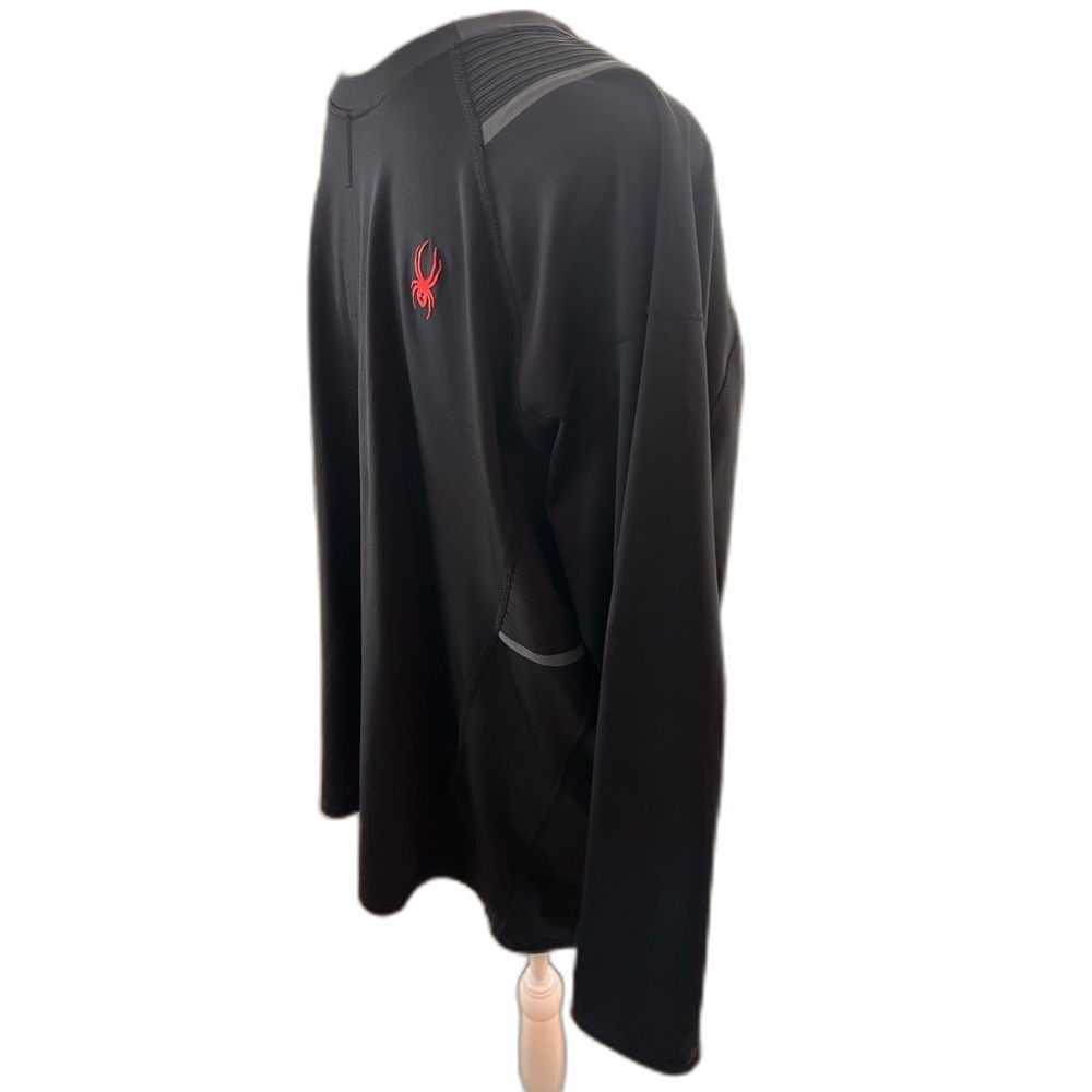 Spyder Active Black Long Sleeve Performance Base Layer Shirt Men’s XL Workout